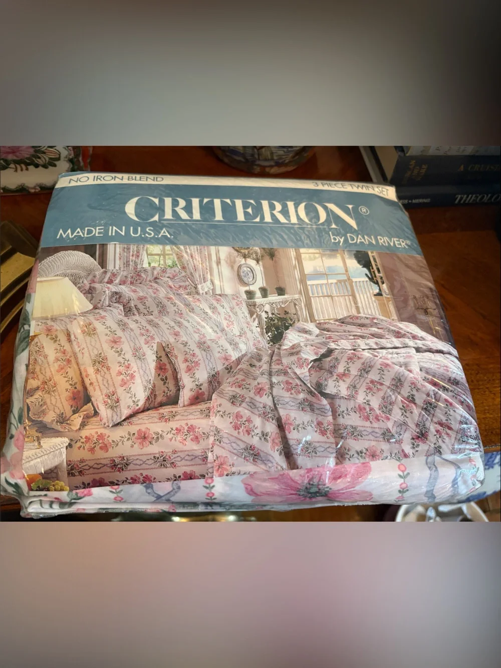 NOS Criterion by Dan River Floral Sheet Set - Pink & Green